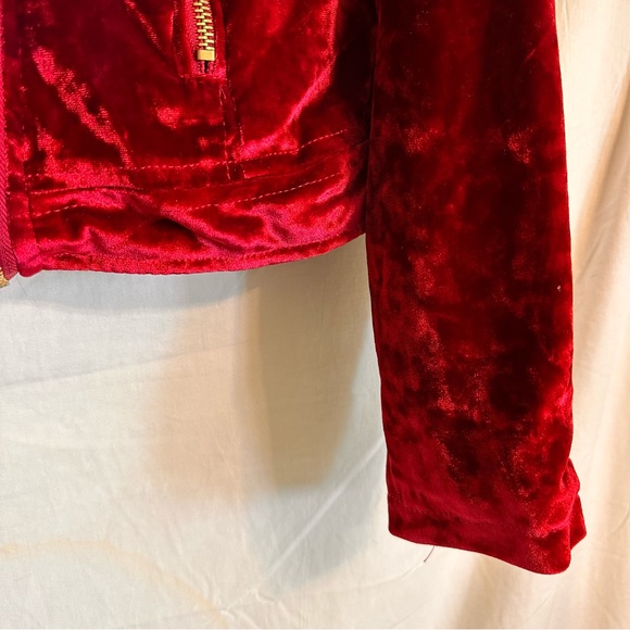 Urban Retro Crushed Velvet Jacket - Picture 8 of 12